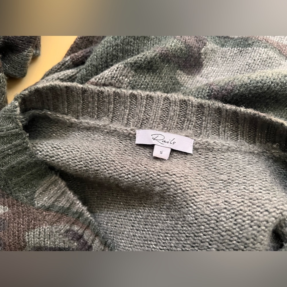 Rails Perci Jungle Camo Wool Sweater Size Small - image 6